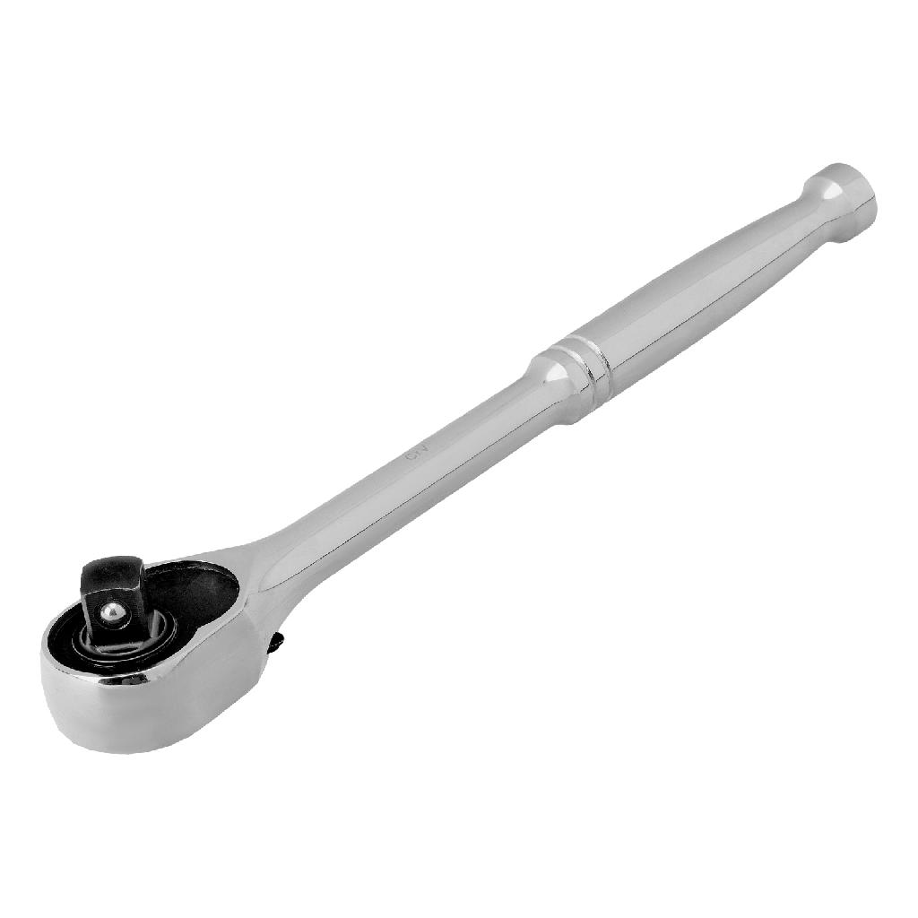 картинка Ключ-трещотка 3/8", CrV, 120 зубьев, цельнометаллический, хром Gross от ООО "Строительный Крепеж"