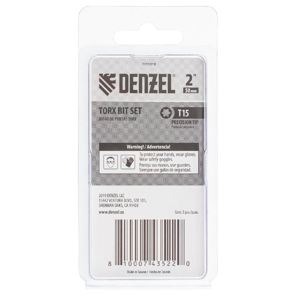 картинка Бита T15x50, 5 шт. Denzel от ООО "Строительный Крепеж"
